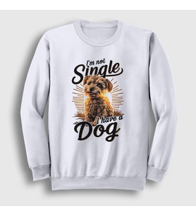 Presmono Unisex Beyaz Yorkshire Terrier Köpek Hediye Sweatshirt 540450tt