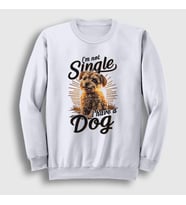 Presmono Unisex Beyaz Yorkshire Terrier Köpek Hediye Sweatshirt 540450tt