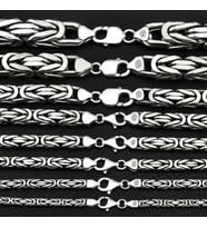 Gümüş Kral Zincir - 3 mm Köşeli (Standart)