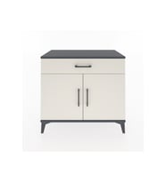 Hyperion Şifonyer Tek Raflı Tek Çekmeceli 2 Kapaklı 88x44x80 Antrasit-Aytaşı