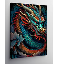 Kanvas Tablo Mistik Dragon Ejderha