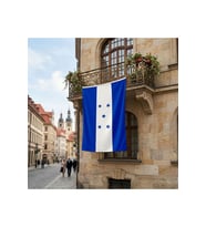 Honduras Bayrağı Premium Raşel Kumaş 150x225 Cm