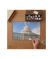 Amerikan Kongre Binası Tasarımı 240 parça Ahşap Puzzle Ahşap Kutuda MP09201