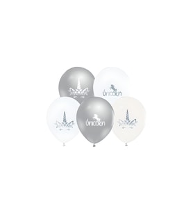 Unıcorn Krom Baskılı 12" Balon