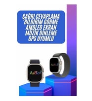 Mey İthalat® Yeni Nesil 3 Kordonlu Kol Saati 49 MM Amoled Ekran Akıllı Saat