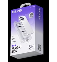 Apple iPhone 16 Uyumlu Bilvis 5in1 3D Magic Cam Ekran Koruyucu - Siyah