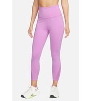 Nike One Dri Fit High Rise 7/8 Length Women's Tight Kadın 2 Cepli Antrenman Taytı Mor