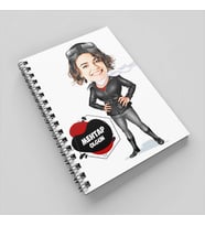 Maceracı Kadın Karikatürlü Defter