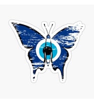 İlginç Nazar Boncuğu Sticker Duvar  Araba Yapıştırma Md2