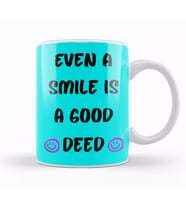 Smile Quotes Happy Love Gift Kupa Bardak Porselen