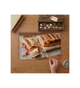 Vişneli Tatlı Tasarımı 240 parça Ahşap Puzzle Ahşap Kutuda MP01335