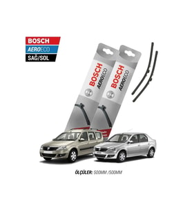 Dacia Logan 2004-2015 Aralık Model Bosch Aeroeco Muz Silecek Takımı