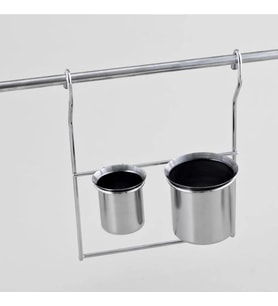 Çağdaş İkili Kaşıklık Inox (Gri)