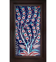 Armada Çini 20x40 Cm ED 162 hayat ağacı El dekoru Çini Pano