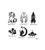 Çocuksu Desenler 6 Adet Geçici Dövme Şablonu Sadece Desen