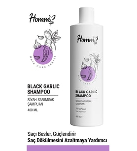 HOMM SİYAH SARIMSAK ÖZLÜ ŞAMPUAN 400 ML