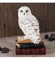 Wise Biblolar - Wise Hayvanlar Alemi Kitap Üstünde Kar Baykuşu Biblo Dekoratif Obje 11×11,5×17,5 CM (Çok Renkli)