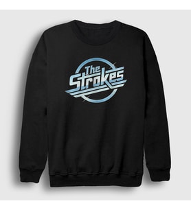 Presmono Unisex Siyah Logo Müzik The Strokes Sweatshirt 522548tt