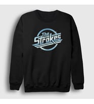 Presmono Unisex Siyah Logo Müzik The Strokes Sweatshirt 522548tt