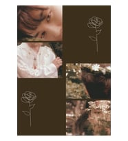 Jimin Çiçek Çocuk Estetik Tablo Ahşap Poster Dekoratif Kod1695