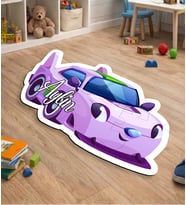 eJOYA Kişiye Özel Araba Tasarımlı Puzzle Keçe Halı 116287