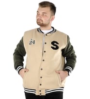 Mode XL Büyük Beden Erkek Kolej Mont Stan 22615 Bej
