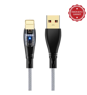 ScHitec 6A 120W UsbA to Lightning 1Metre Hızlı Data ve Şarj Kablosu Beyaz YK233B
