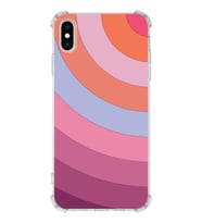 Apple iPhone XS Uyumlu Köşe Korumalı Antişok  Kapak Renk Cümbüşü Tasarımlı Şeffaf Silikon Kılıf