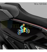 Motosiklet Hologram Motosiklet Sticker Araba Etiket Çıkartma Renkli Etiket Çıkartma 15 x 12 Cm