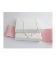 Gümüş  Fil Origami Kolye