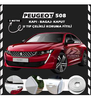 Peugeot 508 Oto Araç Kapı Koruma Fitili 5metre Parlak Beyaz Renk