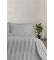 Merinos Modern Line 3 Parça Çift Kişilik Battaniye Seti Gri