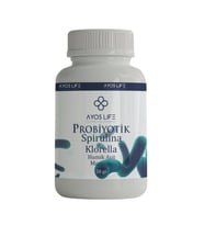 AYOS LIFE Probiyotik 50 gr (Spirulina, Klorella, Moringa, Humik Asit) (Haki-Yeşil)