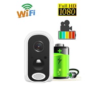 PIR Sensörlü Uzun Şarj Süresine Sahip  Şarjlı Wifi Kamera 1080P Akıllı Güvenlik Kamerası