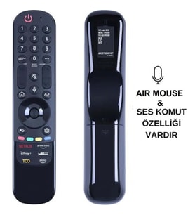 HUAYU MR23GA LG AIR MOUSE SES KOMUTLU SİHİRLİ KUMANDA GRİ KUTU