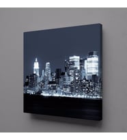 DENİZ VE EV KANVAS TABLO 50x50cm (Karışık)