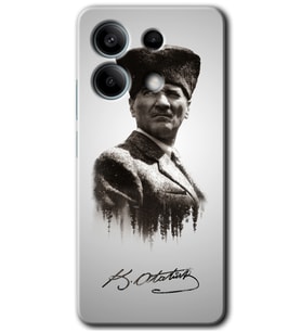 Poco X6 Kılıf HD Desen Baskılı Kılıf - Mustafa Kemal Atatürk