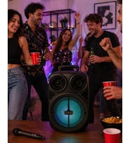 Karaoke Hoparlör Mikrofonlu Rgb Işıklı 6.5 İnç Speaker Taşınabilir