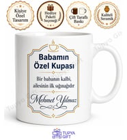 Babamın Özel Kupası Yazılı Kupa Bardak Babalar Günü Özel Hediye Baskılı