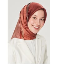 Armine Nostalji Sura İpek 8519-86 Somon Karışık Desen