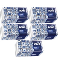 Aqua Pratik Mendil 250 Yaprak Tekli Pk (5 Li Set)
