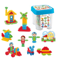 Kaktüs Bloklar (120 Parça) - Kaktüs Oyuncak - Lego Seti - Kaktüs Lego - Taraklı Lego