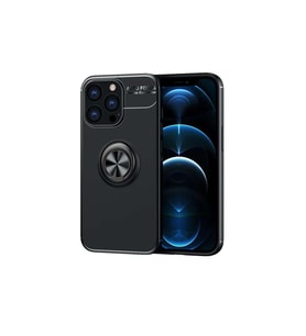 iPhone 13 Pro Max Kılıf Range Yüzüklü Silikon - Siyah