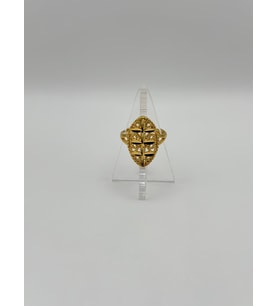Arnes Jewelry Çelik 22 Ayar Altın Kaplama Ayarlanabilir Yüzük