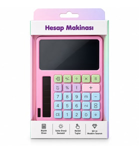 2IN1 PİLLİ HESAP MAKİNESİ - DİJİTAL ÇİZİM YAZI TABLET TAHTA KRD-8120 (5680)