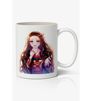 Nezuko Kamado Anime Baskılı Beyaz Kupa Bardak