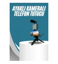Mey İthalat® Video Making Kit Telefon Tutucu Vlog Video Mini Led Işıklı