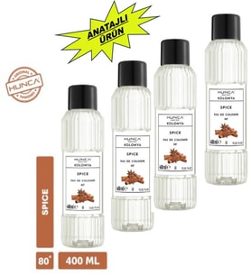 Tarçın Kolonyası 400 ml – Ferahlatıcı Baharatlı Koku, Kalıcı Etki 4 ADET