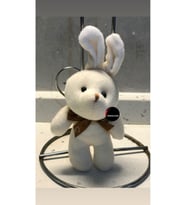 Sevimli Tavşan Peluş Oyuncak Anahtarlık Uyku Arkadaşı Hediyelik 12 CM (Çok Renkli)