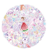 25'li Su Geçirmez Opak Sticker Seri : 21
